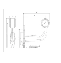 LAMPA OBRYSOWA GUMOWYM RAMIENIU LAMPY OBRYSOWE LEW