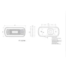Lampa tylna - FT-130 NT PM LED BAJONET - 5 PIN - Lampa zespolona bez oświetlenia tablicy
