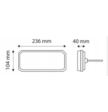 Lampa tylna - TT.12515L - LED/NEON (dynamiczny kierunkowskaz) 6 funkcyjna | LEWA