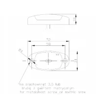 Lampa obrysowa FT-025 FT-25 Z LED diodowa żółta wy