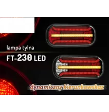 Lampa Tylna LED FT-230 Naczepa LAWETA PRZYCZEPA 5f