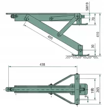 Podpora Noga Przyczepa Kempingowa AL-KO 500kg CAM