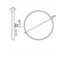 ZESTAW - 4 x Odblask okrągły - Żółty odblaski przyczepy śrubka ŚRUBA 81MM