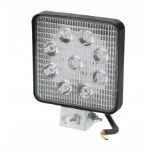Lampa robocza - uniwersalna - 9 LED Cienka | 109x109x25 mm