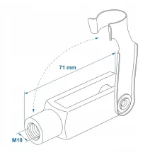 Clevis M10 | 71x20mm