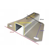 Zaczep hak łącznik dyszla do przyczep odyszlu V 1400 kg KNOTT komplet