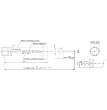 Amortyzator - do urządzenia najazdowego ORYGINAŁ | KNOTT | KF27B (KK3710S)