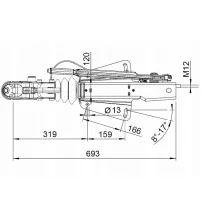 Urządzenie najazdowe - AL-KO - 251G dyszel V do 3000kg