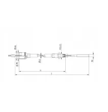 AL-KO LINKA HAMULCOWA CIĘGNO BOWDENA 770/980mm DO BĘBNA AL-KO OŚ OSI