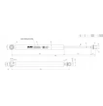 ORYGINALNY AMORTYZATOR siłownik teleskop AL-KO 101VB 90S 1000kg