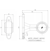 OBRYSÓWKI LAMPA PRZEDNIO-TYLNA OBRYSOWA BOCZNA LED