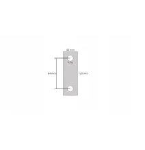 Blacha - wieszak resora | 2 otwory (120x40 gr.8 mm) [METAL]