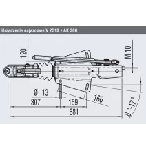 AMORTYZATOR AL-KO 251S 2700KG SIŁOWNIK ORYGINALNY