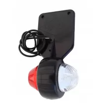 Lampa obrysowa - HOR 51 W - lampa obrysowa bialo-czerwona wisząca LED (LD 368)