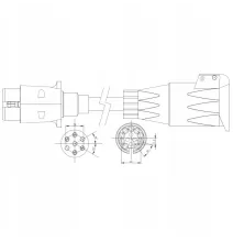 Adapter - z przewodem | 13/7 (E1221)