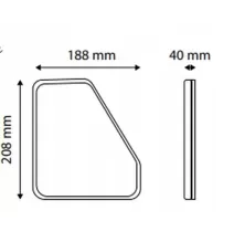 [ZESTAW] - 2 x Lampa GLO-TRACK (P+L) trójkatna led przyczepka rydwan diodow