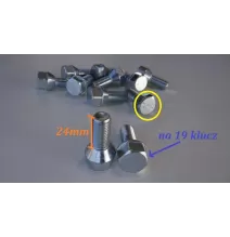 ŚRUBA STOŻKOWA DO KOŁA KÓŁ M12x 1,5x24 ZESTAW 8szt