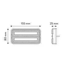 Lampa tylna - TT.12028P - LED - Lampa tylna zespolona | 3 funkcyjna, 12-24V | PRAWA