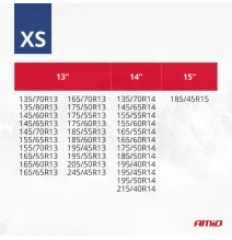 Łańcuchy śniegowe - tekstylne rozmiar: XS | 185/45 R15 EN16662-1 OnormV5121