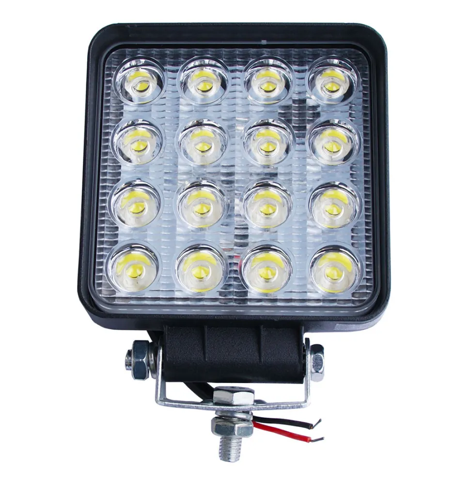 LAMPA ROBOCZA 16 LED LEDOWA 48W CE 12-24V MEGA MOC ROZPROSZONA