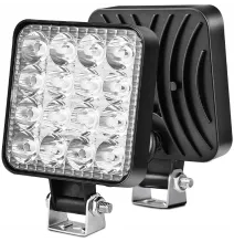 LAMPA ROBOCZA 16 LED LEDOWA 48W CE 12-24V MEGA MOC ROZPROSZONA