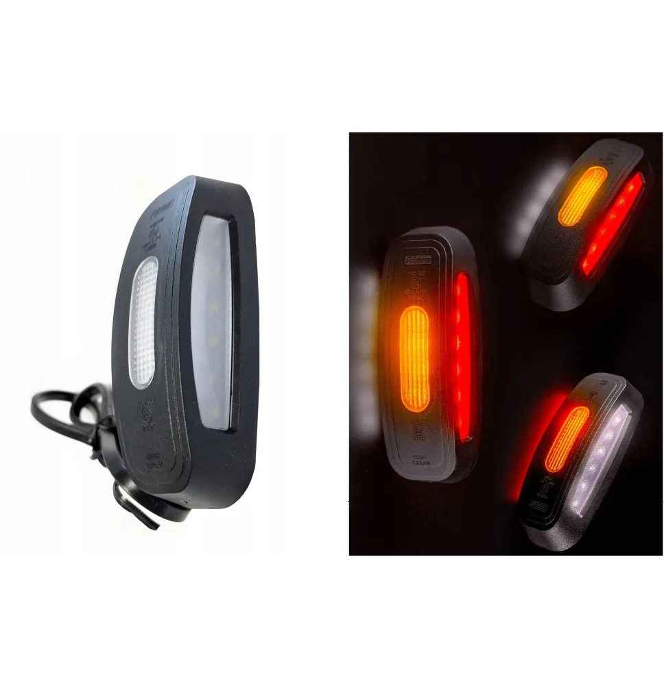 Lampa obrysowa boczna LED 3-kolorowa 3 funkcyjna FT-039 AUTO LAWETA BUS