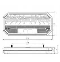 Lampa tylna zespolona prawa 60Led 26W 6 funkcji neon 12-24V ECE R10