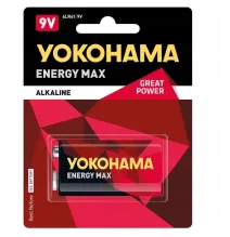 Bateria alkaliczna Yokohama 9V (6F22) do testerów gniazd 7 pin 13 pin