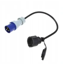 ADAPTER PRZEJSCIÓWKA CEE GNIAZDO WTYCZKA 230V 40cm do KAMPERA kabel