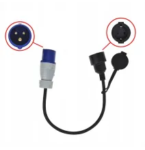 ADAPTER PRZEJSCIÓWKA CEE GNIAZDO WTYCZKA 230V 40cm do KAMPERA kabel