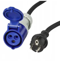 Kabel zasilający adapter typu CEE Schuko 16A 230 V 150 cm 3x2,5 mm2 kemping