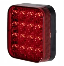Lampa przeciwmgielna LED 16 diod, 12–24 V