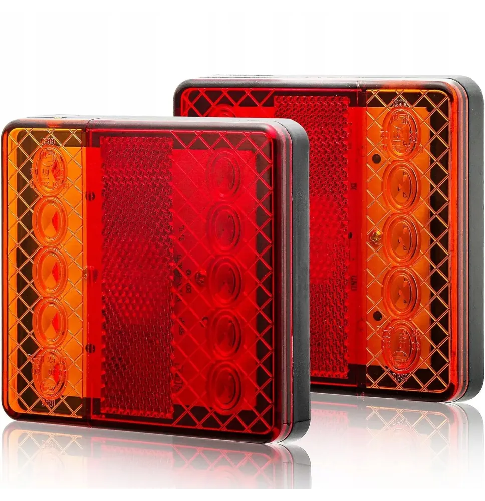 Komplet tylnych lamp LED do przyczepy – 2 szt.