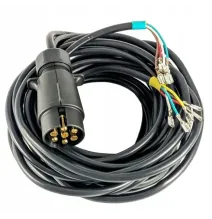 Wiązka elektryczna przyczepy 7 PIN, przewód 2 × 5 m