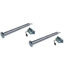 Zestaw 2 podpór stałych fi 48 mm, długość 700 mm, z obejmą