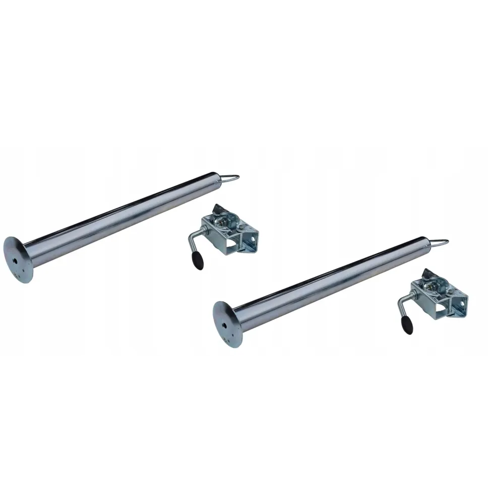 Zestaw 2 podpór stałych fi 48 mm, długość 700 mm, z obejmą