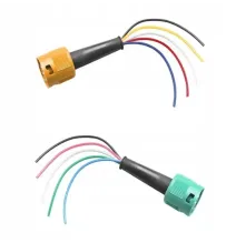 Zestaw 2 przewodów z wtyczkami 5 PIN, długość 15 cm