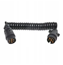 Przewód spiralny 7 PIN, 3 m, dwie wtyczki