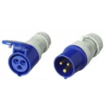 Zestaw wtyczka i gniazdo CEE 16 A, 230 V, IP44