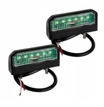 Zestaw 2 lamp LED podświetlenia tablicy 12–24 V