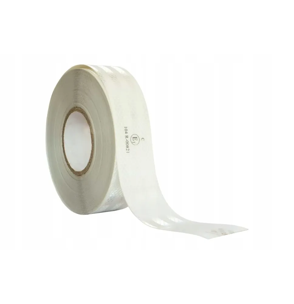 Taśma odblaskowa konturowa biała 50 mm – 1 mb