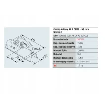 Zaczep 750kg - AL-KO - AK7 - rura fi50 | M12/12