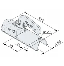 Zaczep 750kg - AL-KO - AK7 - rura fi50 | M12/12