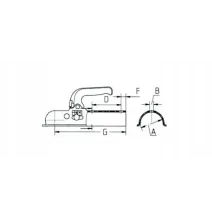 Zaczep 1400kg - KNOTT - rura fi50 | M12/12