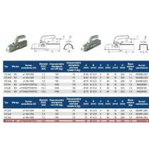 Zaczep 1400kg - KNOTT -  kwadrat 50x50 | M12/12