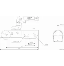 Zaczep 1700kg - SPP - rura fi50 | M12/12