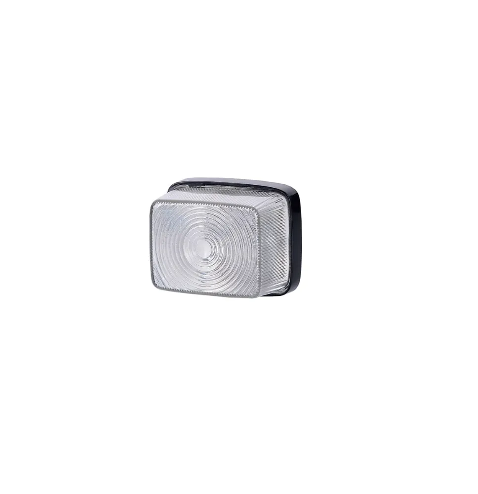 Lampa obrysowa - MD 4 - prostokątna BIAŁA (LO 208)