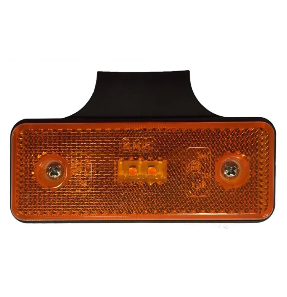 Lampa obrysowa - L1035-B - pomarańczowa z wieszakiem 2 LED