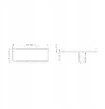 Lampa obrysowa - L1035-B - pomarańczowa z wieszakiem 2 LED