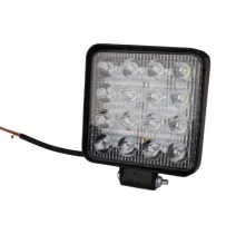 Lampa robocza - uniwersalna - 16 LED prostokątna